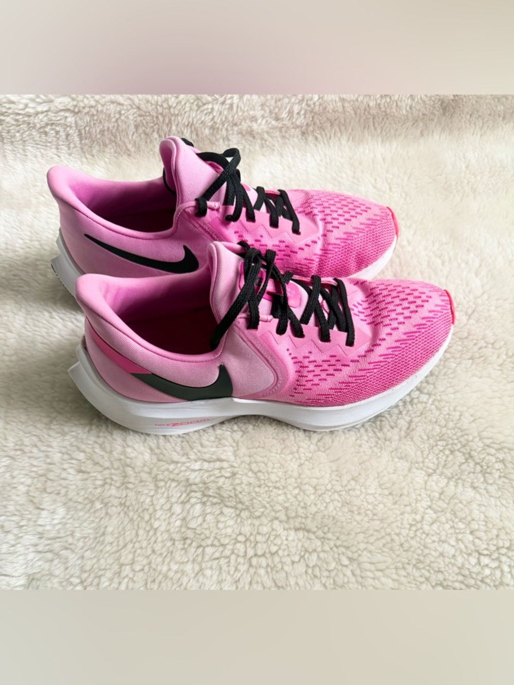Nike Air Zoom Winflo 6 Psychic Pink Black Running Sneaker - Picture 6 of 14